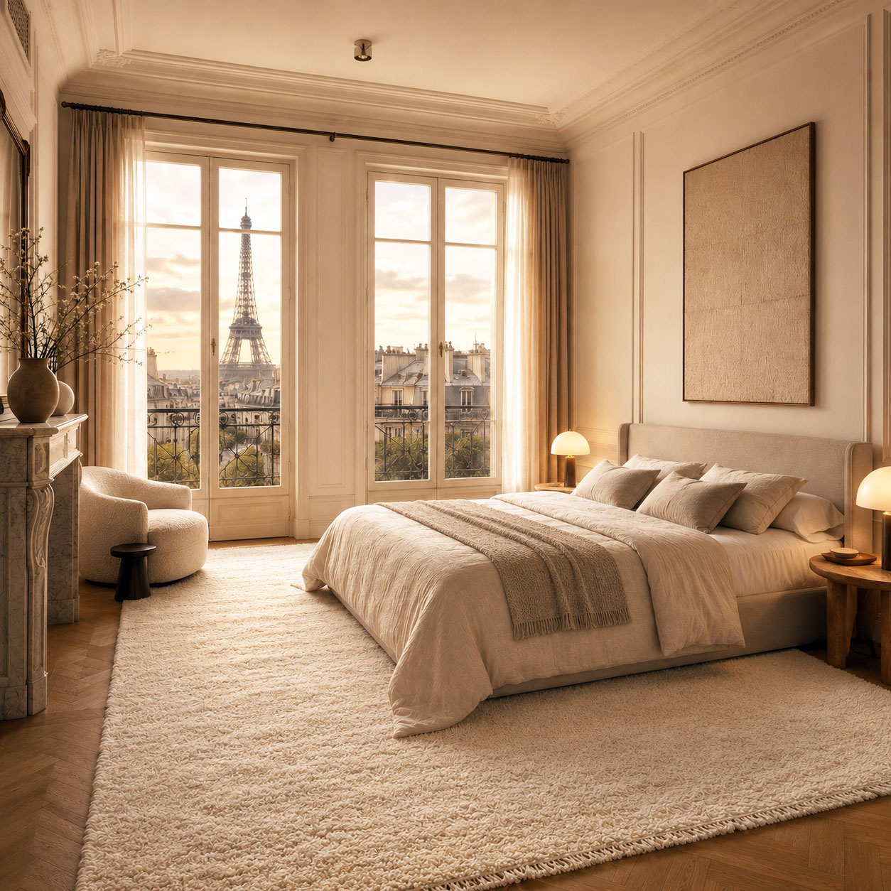 Nestaground handmade rug moving through the home as the child grows — from nursery to living room