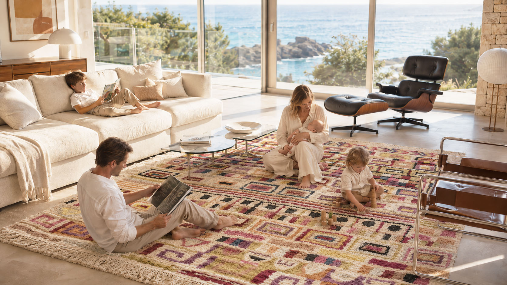 Nestaground collection — hand-knotted wool rugs with plant-based dyes, for children and the whole home