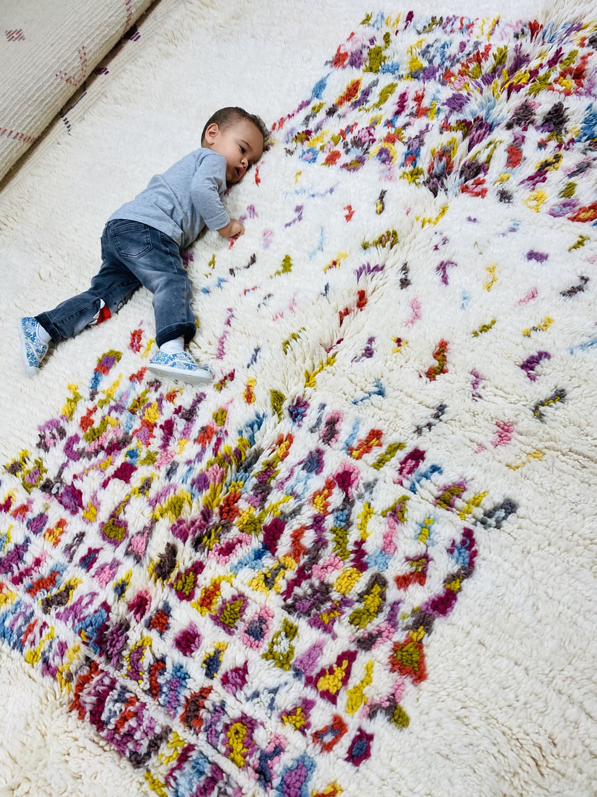 Nestaground organic wool rug in a contemporary home