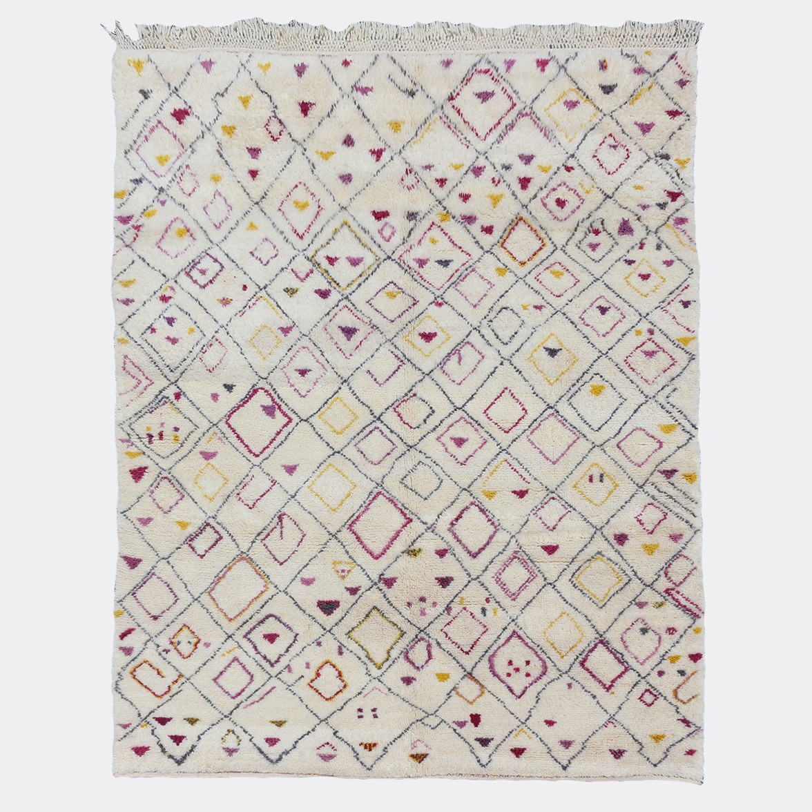 Game of Coloured Diamonds — hand-knotted natural wool rug, 320 × 250 cm, Nestaground (2)