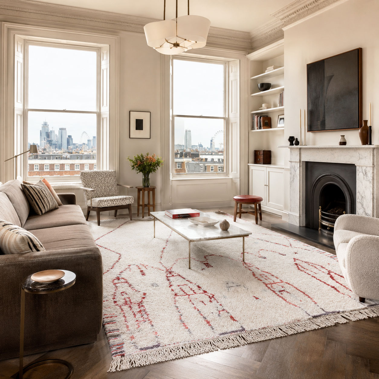 Sublime Inspiration — hand-knotted natural wool rug, 330 × 211 cm, Nestaground