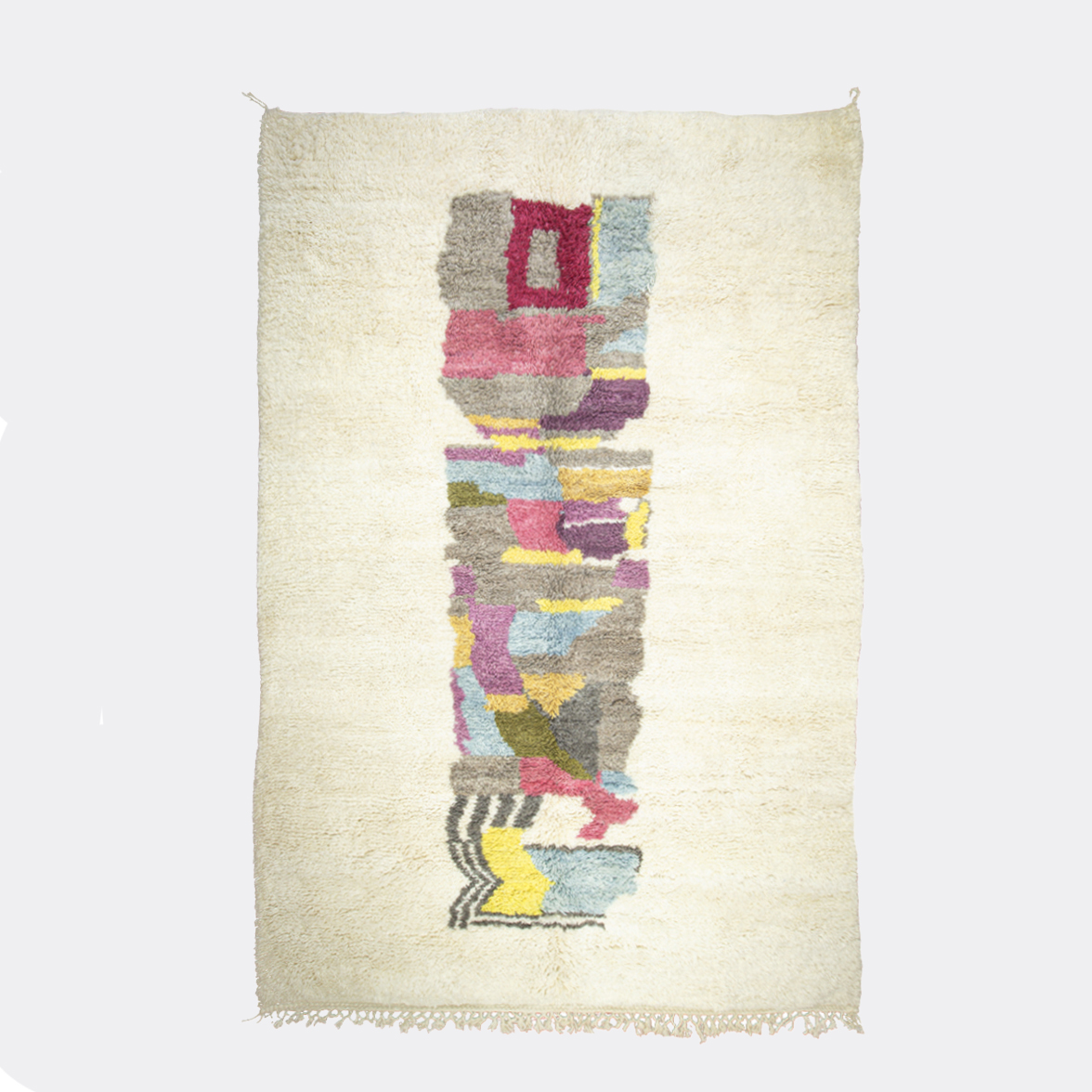 Vegetal Wool Totem — hand-knotted natural wool rug, 318 × 210 cm, Nestaground (2)