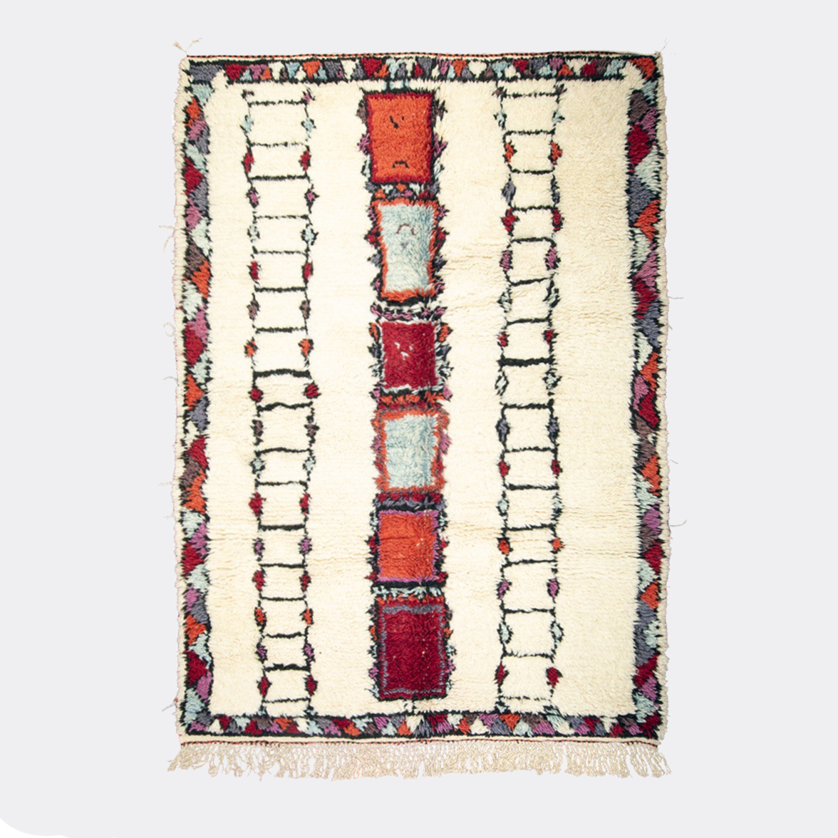 Magic Scale — hand-knotted natural wool rug, 240 × 170 cm, Nestaground