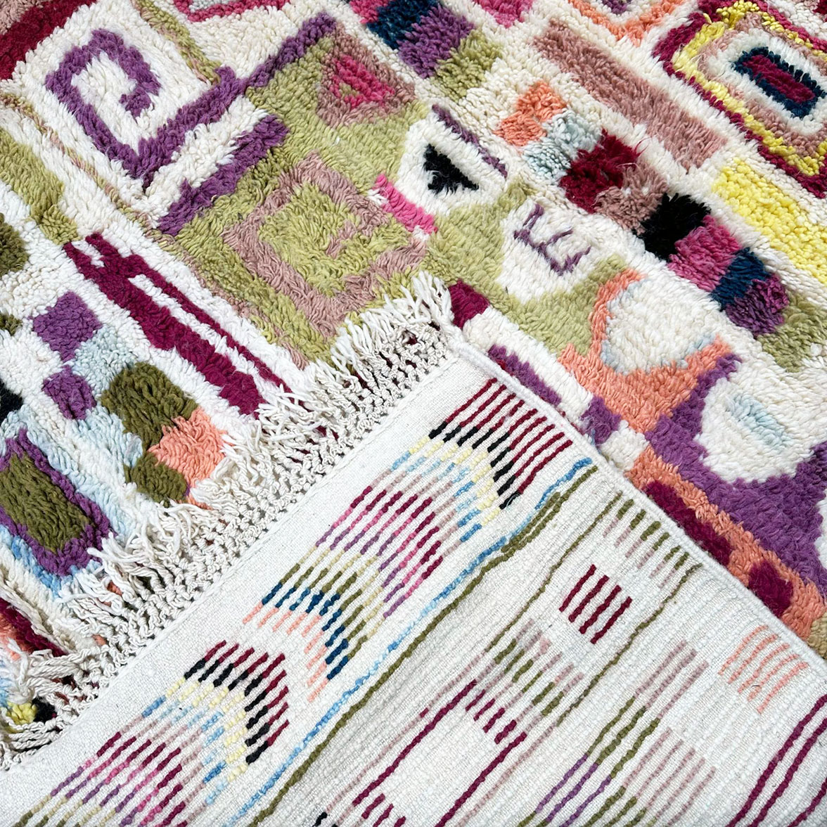 Natural Pop Art — hand-knotted natural wool rug, 320 × 253 cm, Nestaground (5)